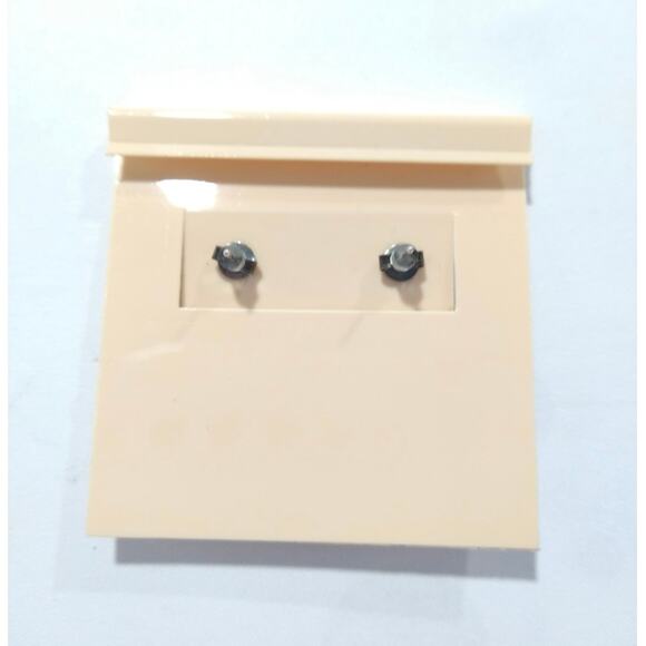 Artemisia Sterling Silver 925 Dangle Drop Earrings Musical Note Posts Pave CZ - Picture 3 of 4